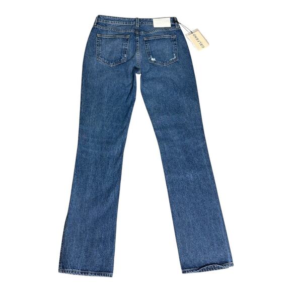 GRLFRND Denim NWT Hailey Low Rise Slim Bootcut Slit East Village 25 - Picture 3 of 7